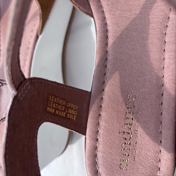 Sundance Sandals 10 Brown platform wedge Womens Shoes Made In Italy - Picture 8 of 14